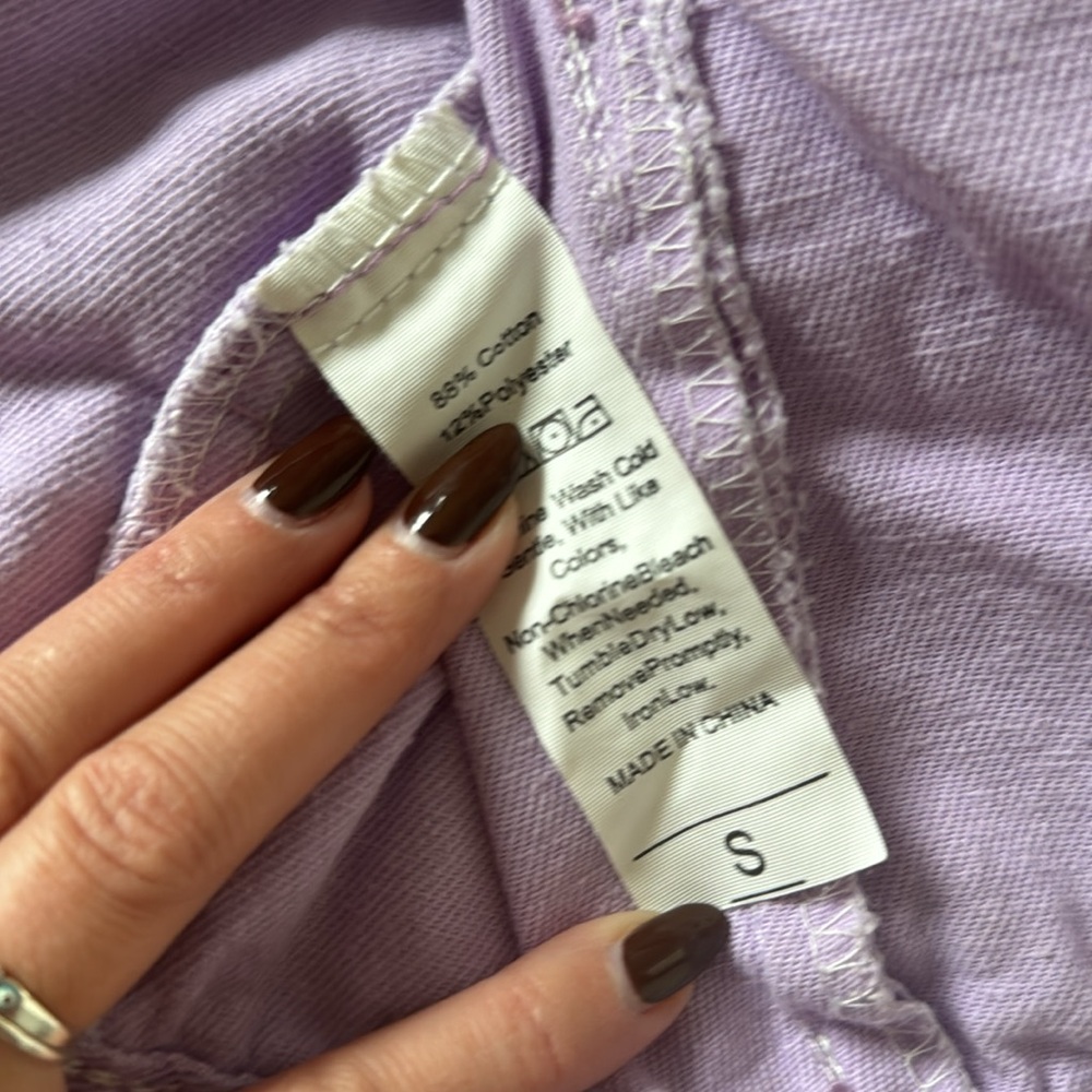 Distressed lavender denim jacket - Picture 4 of 7